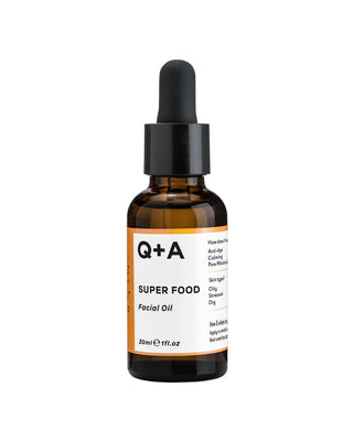 Olio viso rivitalizzante con vitamine A, C, E e F Super Food Facial Oil Q+A - 1
