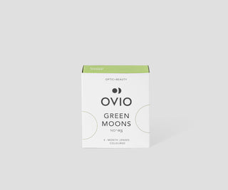 Lenti a contatto colorate verdi con striature argentate green moons no. 3 Ovio - 1