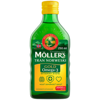 Trank norvegese al limone di Gold Moller con 2000 UI di vitamina D3 - 1