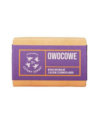 Sapone alla frutta con olio di bacche nere purificante, nutriente, Mydlarnia Cztery Szpaki - 1