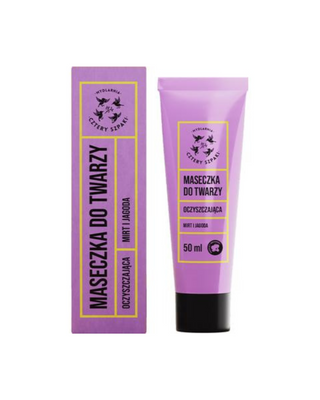 Maschera viso purificante Mirto e bacche con argilla bianca, Mydlarnia Cztery Szpaki - 1