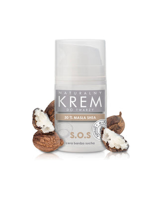 Crema viso naturale al burro di karité per pelli secche e sensibili E-Fiore - 1