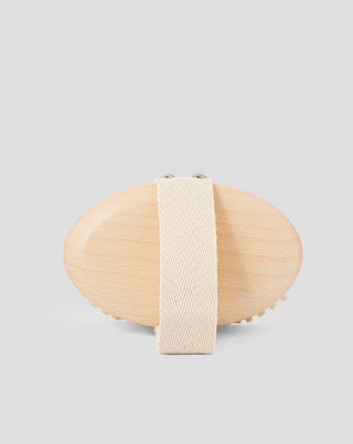 Spazzola per massaggio a secco in legno naturale e fibra d'agave nr 1 Hhuumm - 3