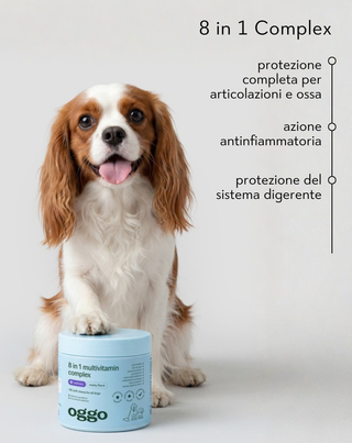 Karma integrativa multivitaminica 8 in 1 Complex per la salute e l'energia del tuo animale Oggo 180 g - 2