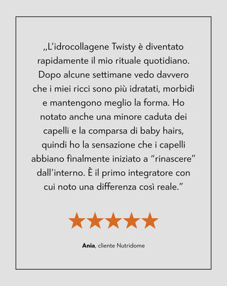 Idrocollagene per capelli con biotina per rafforzare e idratare i capelli dall'interno Twisty 210 g - 5