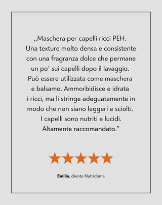 Maschera per capelli ricci ad alta porosità rituale PEH Twisty