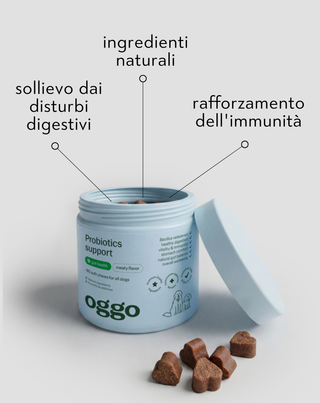 Karma supplementare Probiotici per cani per la digestione, sistema digestivo e immunità Oggo 180 g - 4