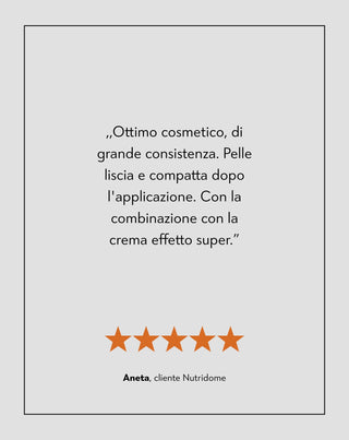 Siero viso idratante al 5% con acido ialuronico per tutti i tipi di pelle Nutridome