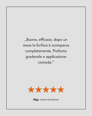 Shampoo antiforfora per capelli con olamina piroctone con azione idratante Nutridome