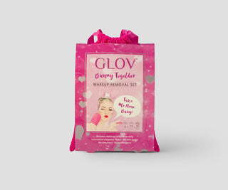 Set di fasce per capelli due guanti per la rimozione del trucco e la cura quotidiana della pelle Glov - 2