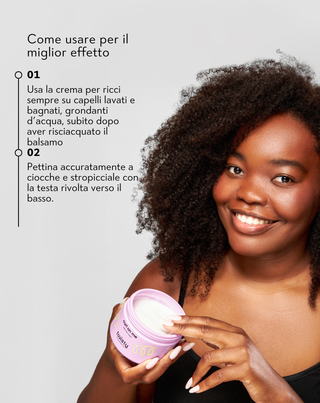 Crema per capelli ricci attivatore del riccio naturale per capelli ricci e crespi - 3