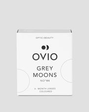 Lenti a contatto colorate grigio cenere senza gradazione mensili grey moons no. 1 Ovio