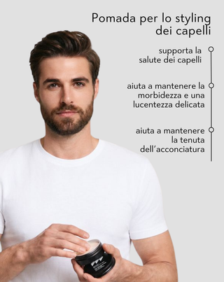 Pomata per lo styling dei capelli per modellare e fissare l'acconciatura per uomini Monolit 55 g - 2