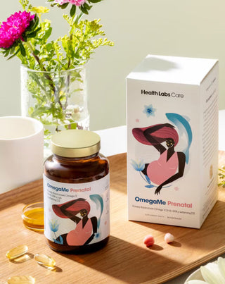 OmegaMe Acidi grassi prenatali Omega 3 DHA e EPA da pesce con vitamina D3 Health Labs Care 60 Capsule - 2