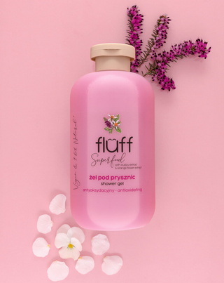 Gel doccia antietà con kudzu e fiori d’arancio ritardante il processo di invecchiamento della pelle Fluff