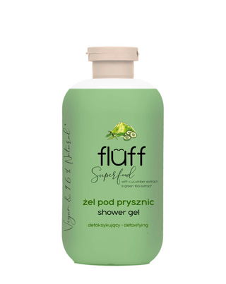 Gel Doccia Tonificante Detergente per la Pelle con Tè Verde e Cetriolo Fluff