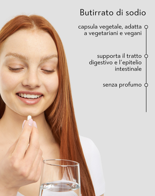 Butirrato di sodio 620 mg/die per i disturbi della flora intestinale, infiammatoria e batterica Nutridome 60 pz.