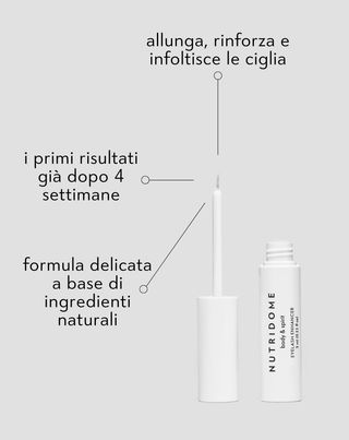 Balsamo per ciglia ad azione infoltente, allungante e rinforzante Nutridome