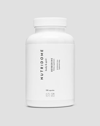 Berberyna HCl tabletki obniżające poziom cholesterolu, cukru i ciśnienia Nutridome 180 kapsułek_1 - 1