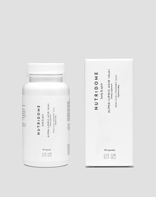 Acido alfa lipoico ALA che supporta il metabolismo del glucosio Integratore alimentare Nutridome 60 pz. - 2