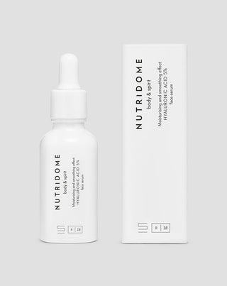 Kwas hialuronowy 5% nawilżające serum do twarzy do każdego rodzaju cery Nutridome_2 - 4