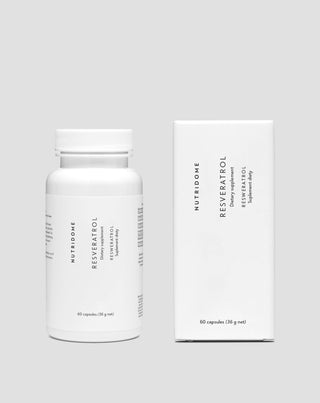 Resveratrolo capsule che supportano il sistema circolatorio e la protezione contro l'aterosclerosi Nutridome 60 pezzi