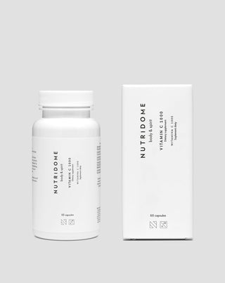 Vitamina C 1000 per l'immunità e la sintesi del collagene Nutridome 60 capsule