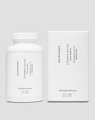 Vitamine D3+K2 con inulina per il supporto del sistema scheletrico e dell'immunità Nutridome 180 pz. - 2
