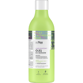 Olio emolliente per capelli a bassa porosità e capelli poco brillanti So!Flow - 1