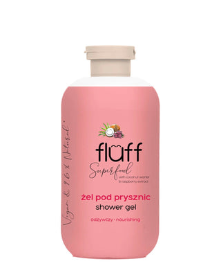 Gel doccia al profumo di cocco e lampone che rigenera e ammorbidisce la pelle Fluff