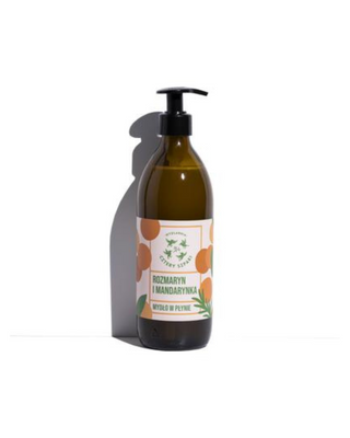 Sapone liquido al rosmarino e mandarino idratante, protettivo, nutriente Saponeria Quattro Spighe - 1