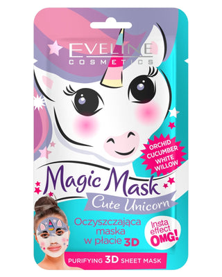 Maschera purificante 3D, Unicorno Eveline - 1