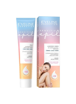 Crema delicata per l'epilazione completa di viso, corpo e zona bikini Sensitive Epil Eveline - 1