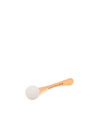 Massaggiatore 3D per occhi in cristallo di rocca e applicatore per crema Crystallove