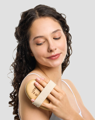 Spazzola per massaggio corpo in setola di cinghiale naturale Uddo_3 - 3