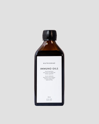 Oli per il sistema immunitario con acidi grassi omega 3-6-9 in forma liquida Immuno Nutridome 250 ml - 1