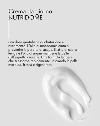 Crema viso da giorno idratante antirughe con olio di macadamia Nutridome - 3