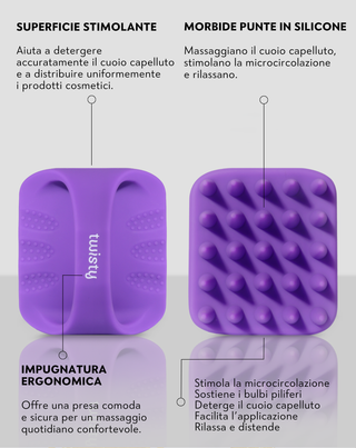 Massaggiatore per il cuoio capelluto in morbido silicone che stimola la microcircolazione Twisty - 6