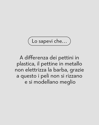 Pettine in metallo per barbe di ogni tipo e lunghezza Monolith - 3