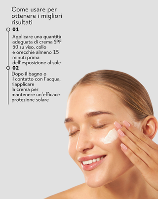 Crema viso idratante con SPF 50 con allantoina e acido ialuronico Nutridome - 2