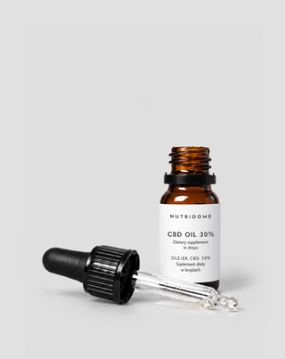 Olio CBD 30% in gocce, broad spectrum senza THC con CBG e CBN Nutridome