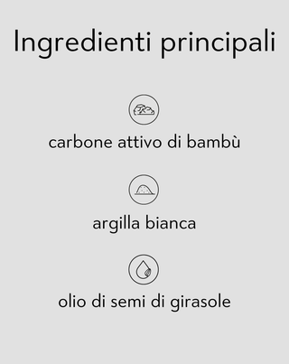 Peeling viso disintossicante con carbone di bambù attivo e argilla bianca Nutridome - 3