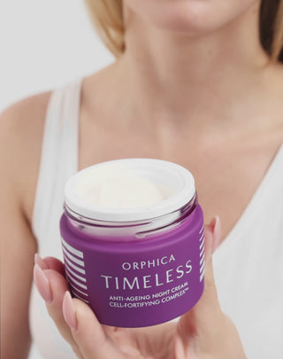 Crema notte idratante Timeless antirughe con centella asiatica Orphica - 5
