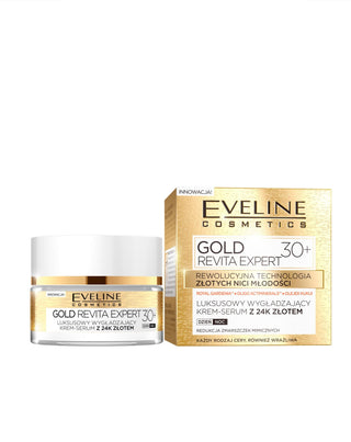 Crema-siero levigante giorno e notte con oro 24 carati, 30+ Eveline - 2