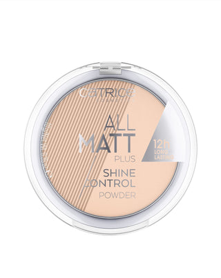 Polvere opacizzante All Matt Plus Shine Control Powder 025 in colore Sand Beige Catrice