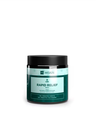 Pomata di soccorso al cbd per pelli secche con olio di canapa Rapid Relief HiSkin - 1