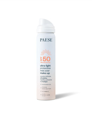 Nebbia protettiva ultraleggera per il trucco con protezione solare SPF50 di Paese - 2