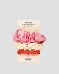 Rosa, crema, rosso