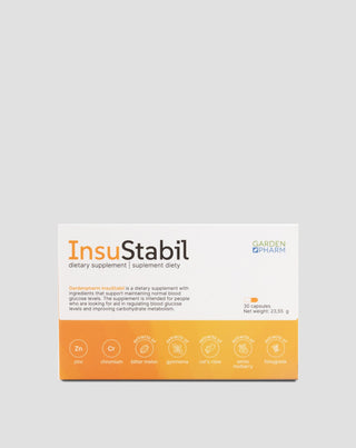 Integratore alimentare per livelli normali di zucchero e metabolismo InsuStabil Gardenpharm 30 capsule - 1