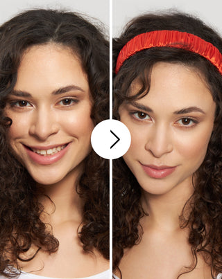 Cerchietto per capelli in seta 100% naturale color lilla Twisty